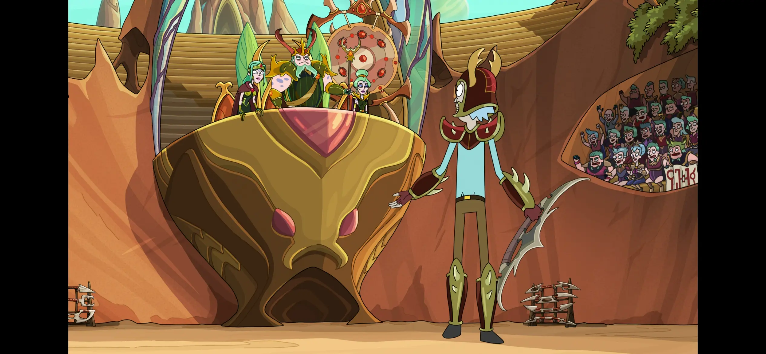 Rick fights in ritual bug combat (8:20)