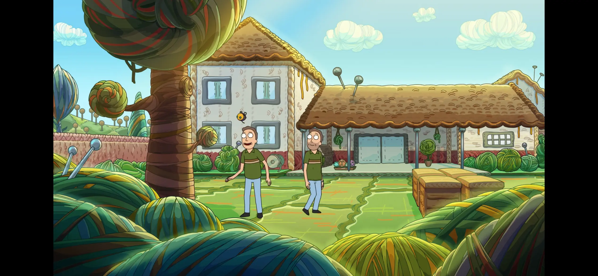 Jerry and Mooch travelling through the multiverse